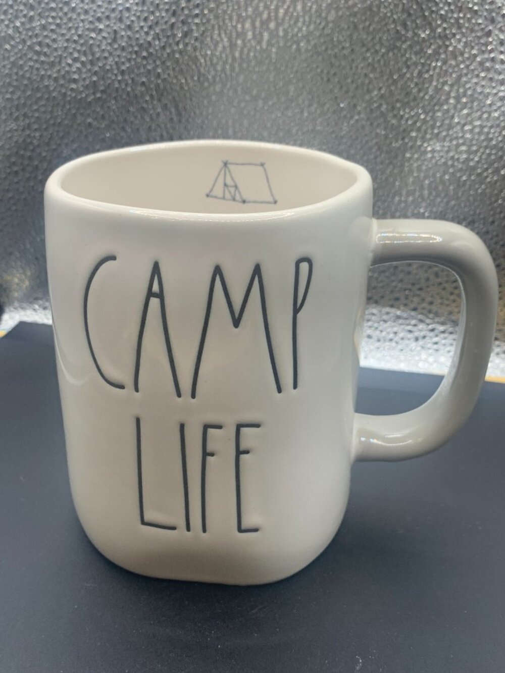 Rae Dunn Camp Life Creamy White Ceramic 16oz Coffee Mug